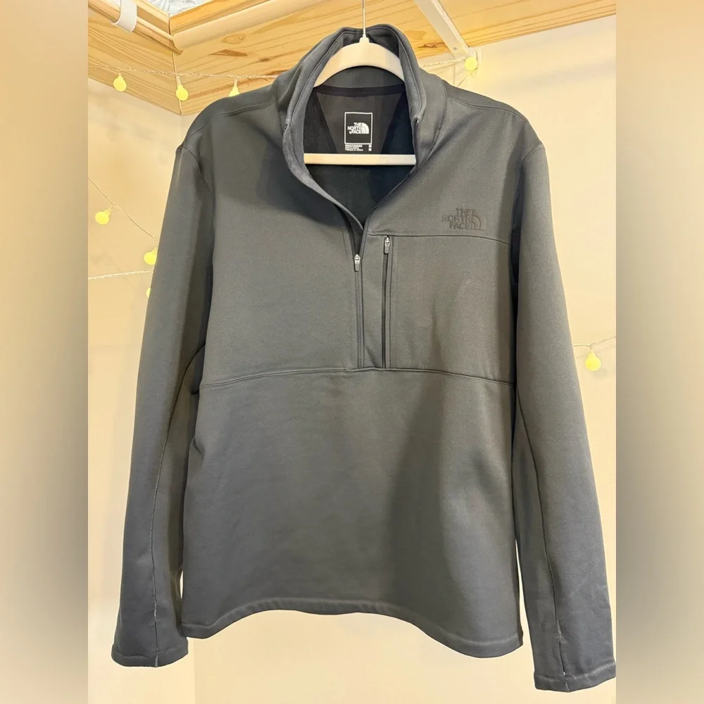 🌾‎ The North Face Men’s Tagen Half Zip Fleece Pullover in Asphalt Grey